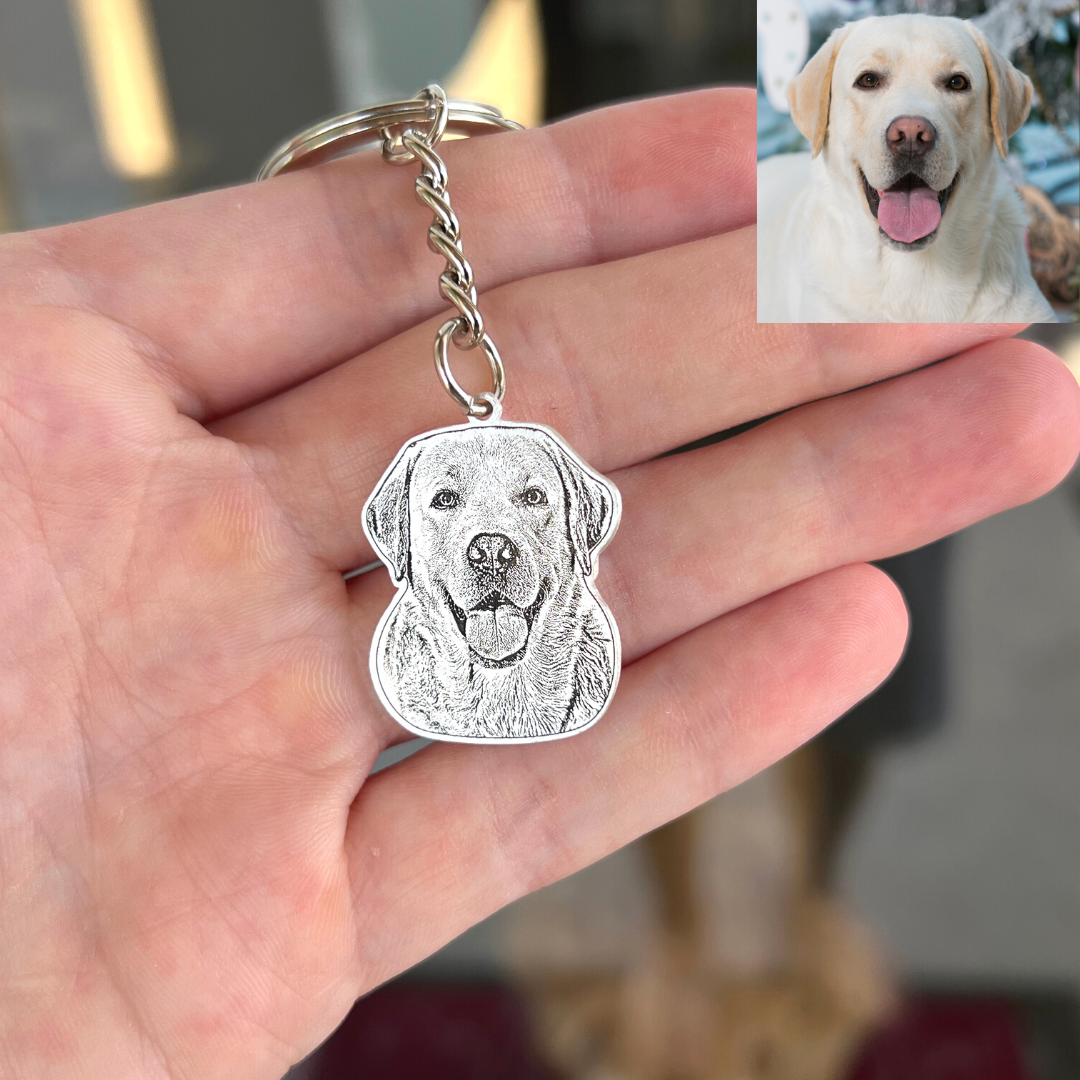 Personalized Photo Engraved Keychain